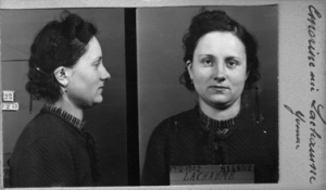 Photo anthropométrique prise le 17 février 1942 par le service de l’identité judiciaire. © Archives de la Préfecture de Police, Paris.